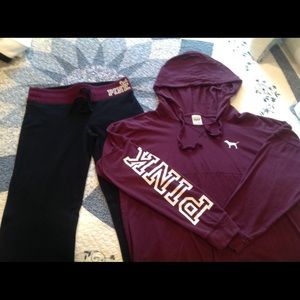 🔥Victoria's Secret Pink Hoodie and Pants🔥